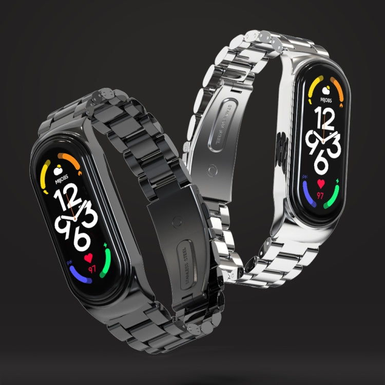Cinturino per orologio MIJOBS CS in acciaio inossidabile con tre sfere in metallo, CS