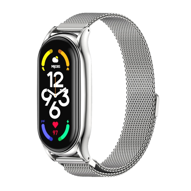 Cinturino per orologio MIJOBS Milan Magnetic Plus in acciaio inossidabile, For Xiaomi Mi Band 7 / 7 NFC