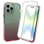 Custodia trasparente sfumata antiurto per iPhone 14 Pro