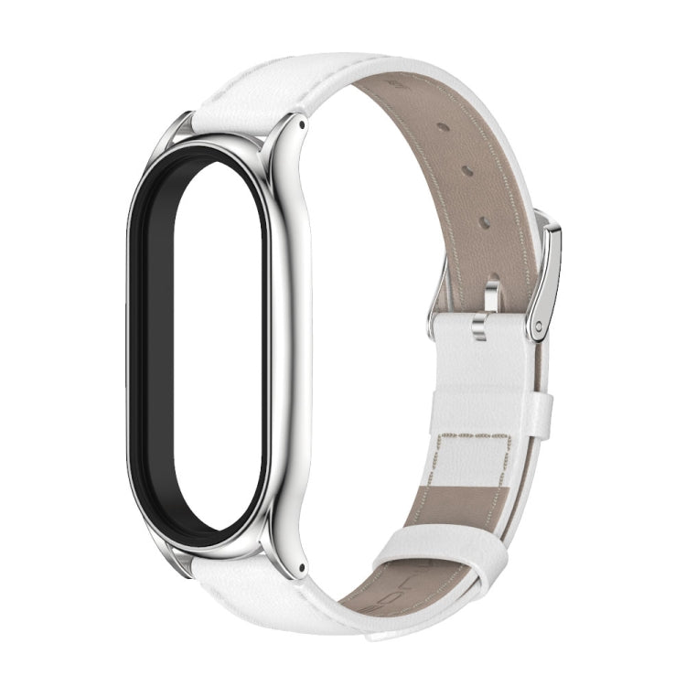 Cinturino per orologio MIJOBS Plus in vera pelle, For Xiaomi Mi Band 7 / 7 NFC