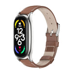 Cinturino per orologio MIJOBS Plus in vera pelle, For Xiaomi Mi Band 7 / 7 NFC