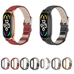 Cinturino per orologio MIJOBS Plus in vera pelle, For Xiaomi Mi Band 7 / 7 NFC
