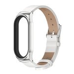 Cassa in metallo MIJOBS CS + cinturino in pelle in microfibra, For Xiaomi Mi Band 7 / 7 NFC