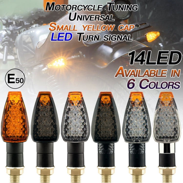 2 PCS KC025 Moto 14LED Indicatore di direzione, KC025(Black Shell + Yellow Lens), KC025(Black Shell + Smoked Black Lenses), KC025(Black Shell + Transparent Black Lenses), KC025(Lattice Shell + Smoked Black Lenses)                                       ...