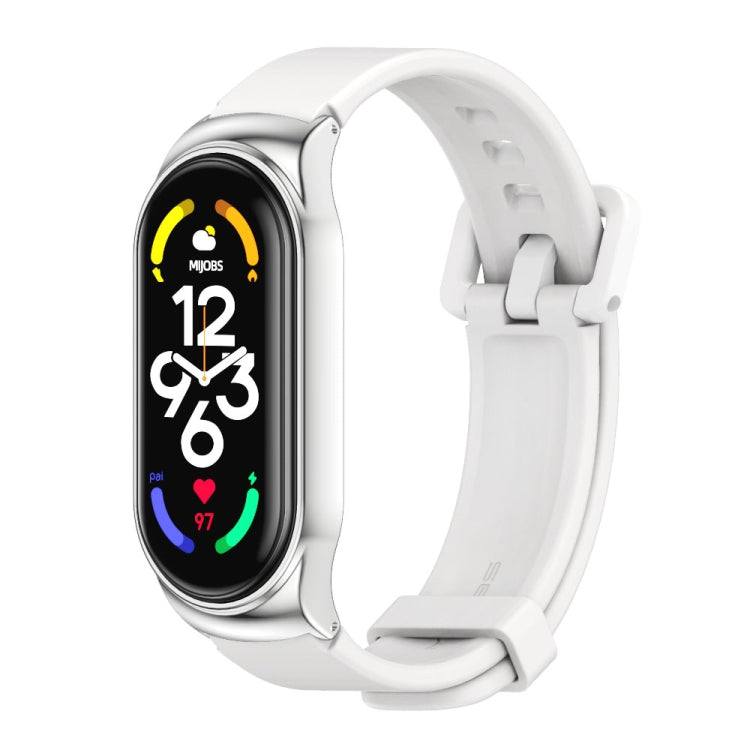 Cassa in metallo MIJOBS CS + cinturino in silicone, For Xiaomi Mi Band 7 / 7 NFC