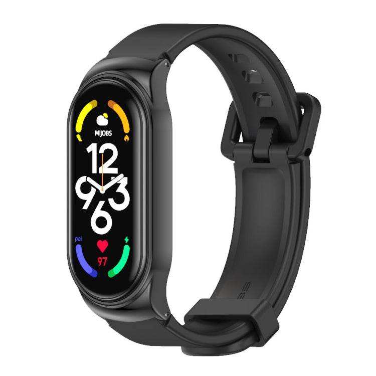 Cassa in metallo MIJOBS CS + cinturino in silicone, For Xiaomi Mi Band 7 / 7 NFC