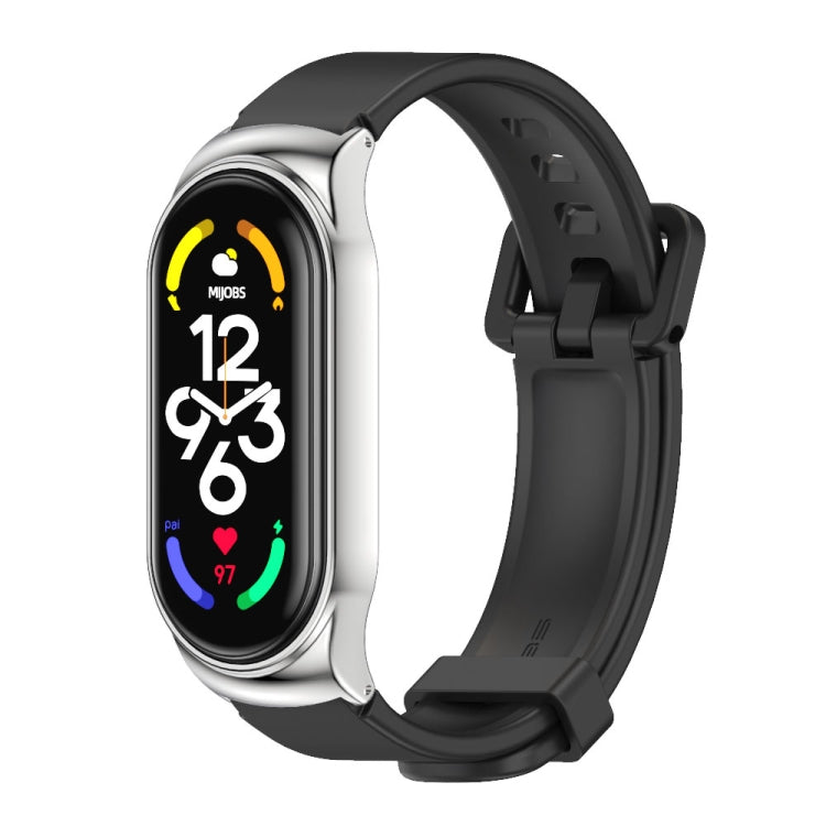 Cassa in metallo MIJOBS CS + cinturino in silicone, For Xiaomi Mi Band 7 / 7 NFC