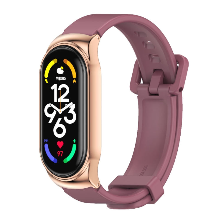 Cassa in metallo MIJOBS CS + cinturino in silicone, For Xiaomi Mi Band 7 / 7 NFC