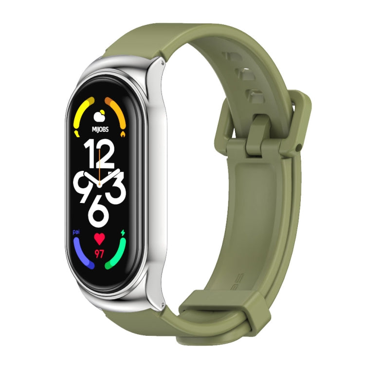 Cassa in metallo MIJOBS CS + cinturino in silicone, For Xiaomi Mi Band 7 / 7 NFC