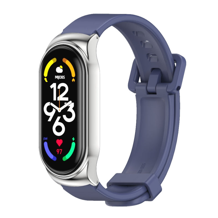 Cassa in metallo MIJOBS CS + cinturino in silicone, For Xiaomi Mi Band 7 / 7 NFC