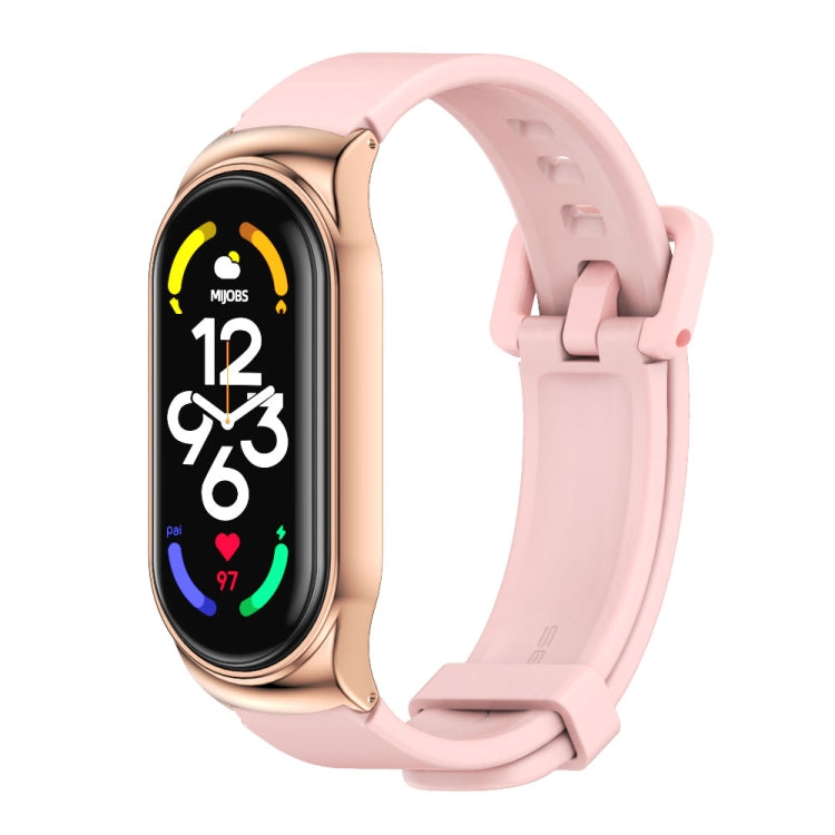 Cassa in metallo MIJOBS CS + cinturino in silicone, For Xiaomi Mi Band 7 / 7 NFC