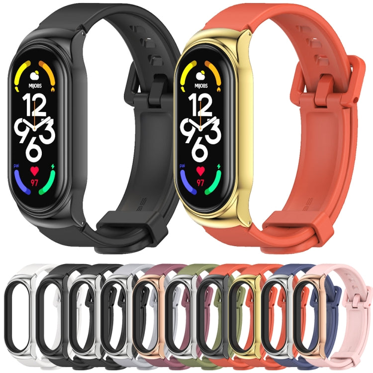 Cassa in metallo MIJOBS CS + cinturino in silicone, For Xiaomi Mi Band 7 / 7 NFC
