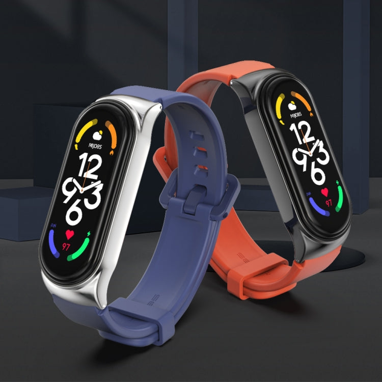 Cassa in metallo MIJOBS CS + cinturino in silicone, For Xiaomi Mi Band 7 / 7 NFC