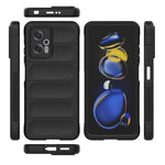 Magic Shield TPU + custodia per telefono in flanella, For Xiaomi Redmi Note 11T Pro, For Samsung Galaxy M52 5G