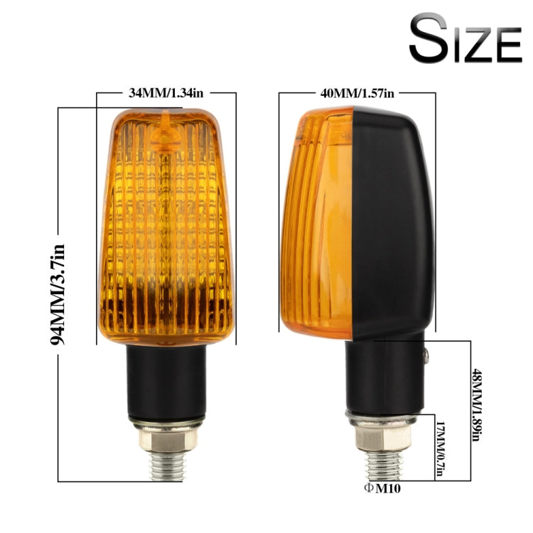 2 PCS PE-ZS102 Indicatore di direzione per moto stile retrò