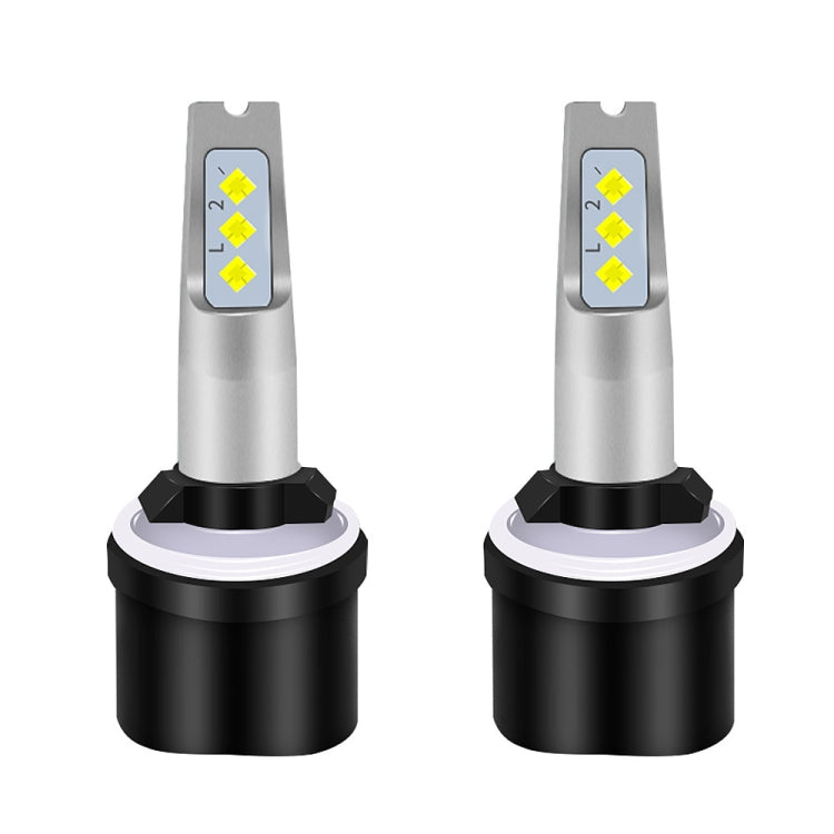 Fendinebbia a LED per auto DC 12V-24V 12W 1800LM, H4, H7, H8, H11, P13W, H16JP, 880, 881