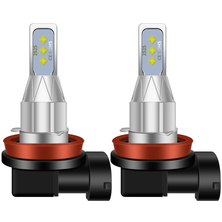 Fendinebbia a LED per auto DC 12V-24V 12W 1800LM, H4, H7, H8, H11, P13W, H16JP, 880, 881