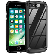 Custodia per telefono con protezione dell'obiettivo in TPU + PC, For iPhone SE 2022 / SE 2020 / 8 / 7