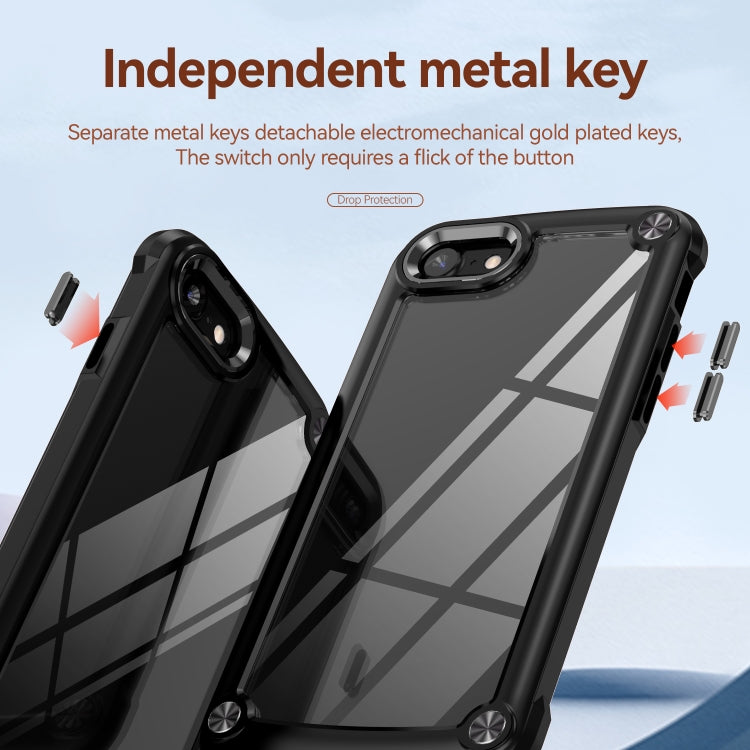 Custodia TPU e PC con protezione obiettivo per iPhone SE 2022