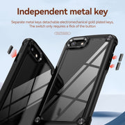 Custodia per telefono con protezione dell'obiettivo in TPU + PC, For iPhone SE 2022 / SE 2020 / 8 / 7