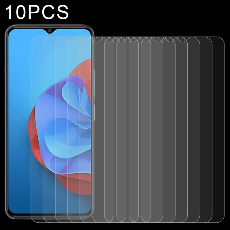10 pellicole in vetro temperato da 0,26 mm 9H 2,5D, For Coolpad Cool 20s (10 PCS), For ZTE Blade A52 2022 (10 PCS), For ZTE Blade A72 2022 5G (10 PCS)