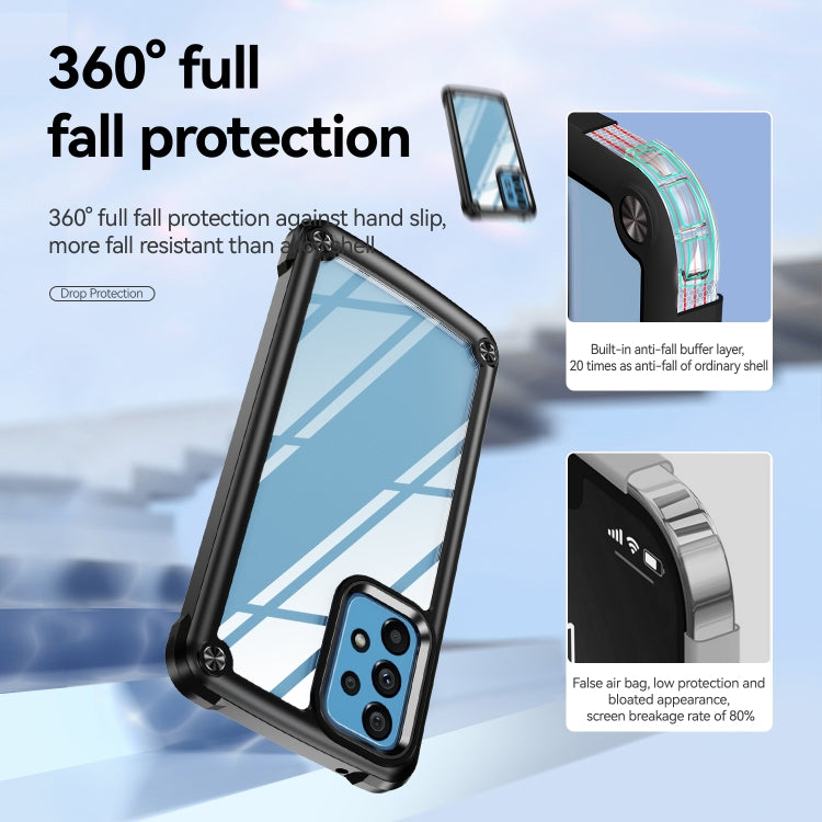 Custodia per telefono con protezione dell'obiettivo in TPU + PC, For Samsung Galaxy A52 5G / 4G, For Samsung Galaxy A12