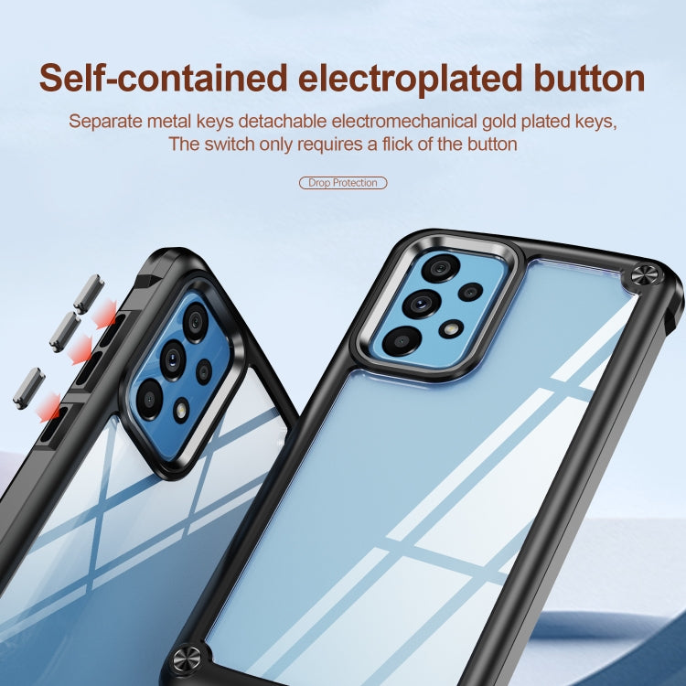 Custodia per telefono con protezione dell'obiettivo in TPU + PC, For Samsung Galaxy A52 5G / 4G, For Samsung Galaxy A12