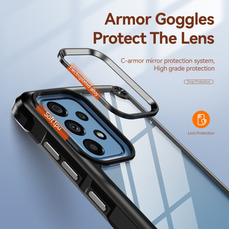 Custodia per telefono con protezione dell'obiettivo in TPU + PC, For Samsung Galaxy A52 5G / 4G, For Samsung Galaxy A12
