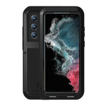 Custodia protettiva antipolvere impermeabile antiurto in metallo LOVE MEI, For Samsung Galaxy S22 Ultra 5G