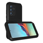 Custodia protettiva antipolvere impermeabile antiurto in metallo LOVE MEI, For Samsung Galaxy S22 Ultra 5G