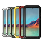 Custodia protettiva antipolvere impermeabile antiurto in metallo LOVE MEI, For Samsung Galaxy S22 Ultra 5G