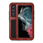 Custodia protettiva antipolvere impermeabile antiurto in metallo LOVE MEI, For Samsung Galaxy S22 Ultra 5G