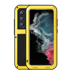 Custodia protettiva antipolvere impermeabile antiurto in metallo LOVE MEI, For Samsung Galaxy S22 Ultra 5G