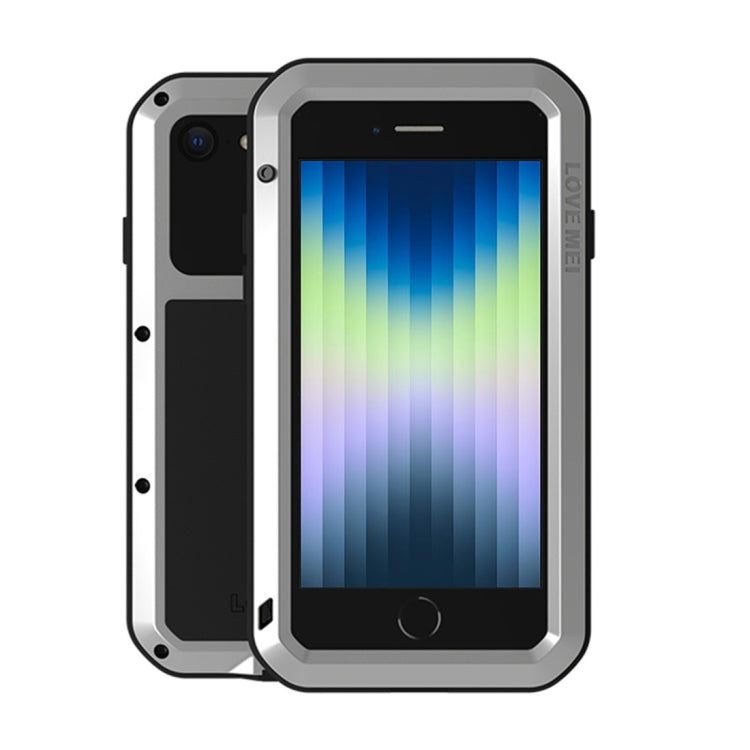 Custodia protettiva in metallo con vetro per iPhone SE 2022/2020/