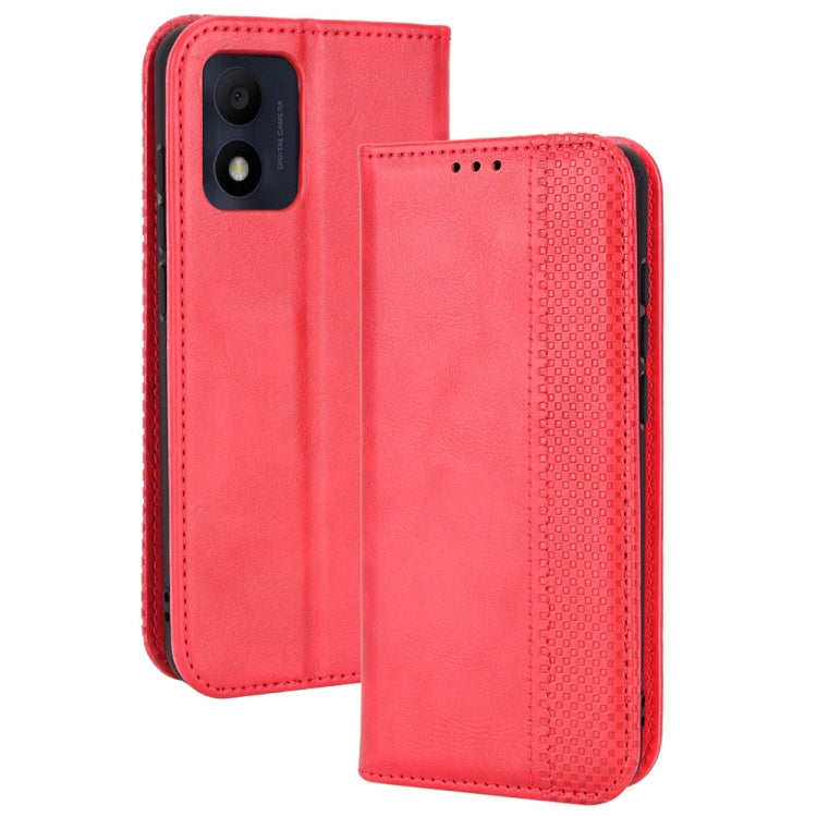 Custodia per telefono in pelle di cavallo pazzo retrò con fibbia magnetica, For OPPO Reno8 Pro+, For TCL 303 / Alcatel 1B 2022, For vivo S15e, For Honor Magic4 Pro, For Nokia C21 Plus, For Nokia C21