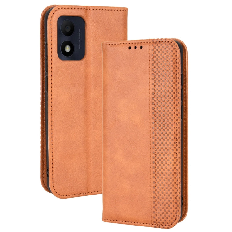 Custodia per telefono in pelle di cavallo pazzo retrò con fibbia magnetica, For OPPO Reno8 Pro+, For TCL 303 / Alcatel 1B 2022, For vivo S15e, For Honor Magic4 Pro, For Nokia C21 Plus, For Nokia C21