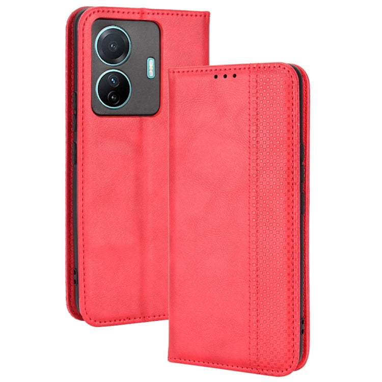 Custodia per telefono in pelle di cavallo pazzo retrò con fibbia magnetica, For OPPO Reno8 Pro+, For TCL 303 / Alcatel 1B 2022, For vivo S15e, For Honor Magic4 Pro, For Nokia C21 Plus, For Nokia C21