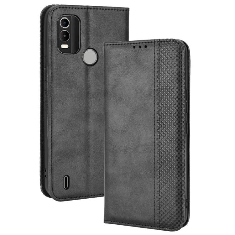 Custodia per telefono in pelle di cavallo pazzo retrò con fibbia magnetica, For OPPO Reno8 Pro+, For TCL 303 / Alcatel 1B 2022, For vivo S15e, For Honor Magic4 Pro, For Nokia C21 Plus, For Nokia C21