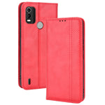 Custodia per telefono in pelle di cavallo pazzo retrò con fibbia magnetica, For OPPO Reno8 Pro+, For TCL 303 / Alcatel 1B 2022, For vivo S15e, For Honor Magic4 Pro, For Nokia C21 Plus, For Nokia C21