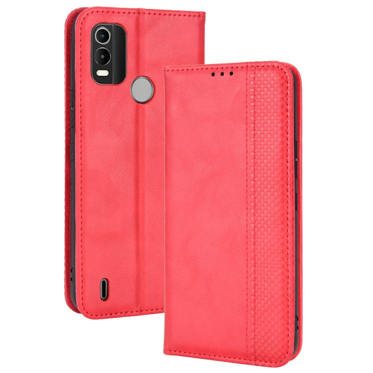 Custodia per telefono in pelle di cavallo pazzo retrò con fibbia magnetica, For OPPO Reno8 Pro+, For TCL 303 / Alcatel 1B 2022, For vivo S15e, For Honor Magic4 Pro, For Nokia C21 Plus, For Nokia C21