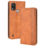 Custodia per telefono in pelle di cavallo pazzo retrò con fibbia magnetica, For OPPO Reno8 Pro+, For TCL 303 / Alcatel 1B 2022, For vivo S15e, For Honor Magic4 Pro, For Nokia C21 Plus, For Nokia C21