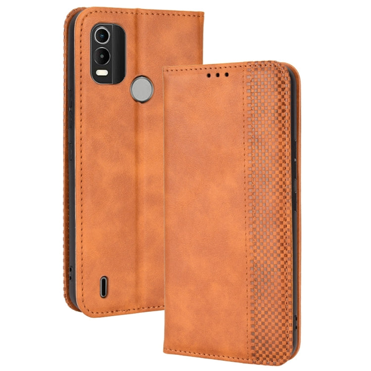 Custodia per telefono in pelle di cavallo pazzo retrò con fibbia magnetica, For OPPO Reno8 Pro+, For TCL 303 / Alcatel 1B 2022, For vivo S15e, For Honor Magic4 Pro, For Nokia C21 Plus, For Nokia C21