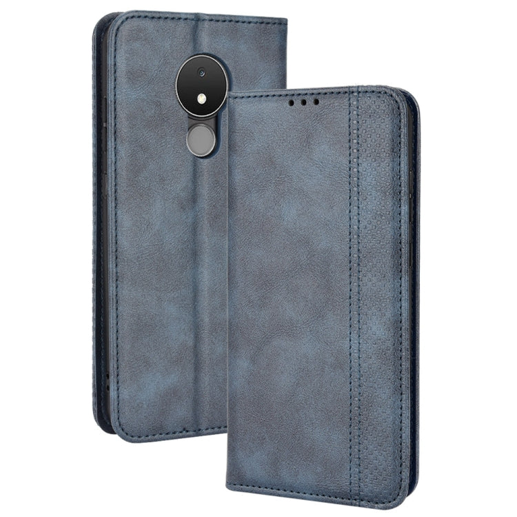 Custodia per telefono in pelle di cavallo pazzo retrò con fibbia magnetica, For OPPO Reno8 Pro+, For TCL 303 / Alcatel 1B 2022, For vivo S15e, For Honor Magic4 Pro, For Nokia C21 Plus, For Nokia C21