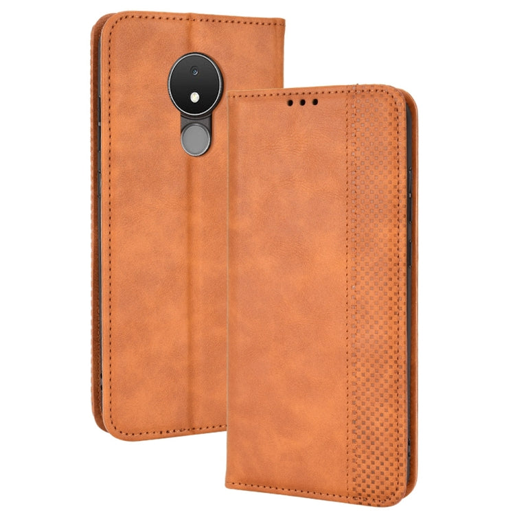 Custodia per telefono in pelle di cavallo pazzo retrò con fibbia magnetica, For OPPO Reno8 Pro+, For TCL 303 / Alcatel 1B 2022, For vivo S15e, For Honor Magic4 Pro, For Nokia C21 Plus, For Nokia C21