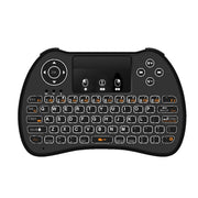 Tastiera QWERTY H9 2.4GHz Mini Wireless Air Mouse con retroilluminazione bianca e touchpad per PC, TV, with White Backlight