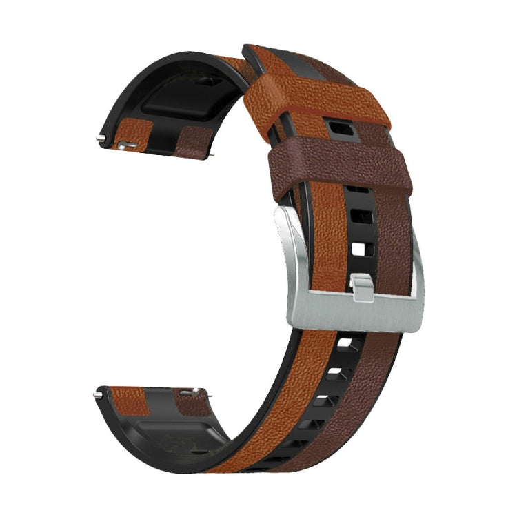 Cinturino tricolore in silicone + pelle da 22 mm, For Huawei Watch GT 3 Pro