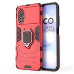 Custodia antiurto per PC + TPU con supporto per anello magnetico, For Xiaomi Poco M4 5G / Poco M5 5G / 4G