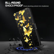 Custodia per cellulare in pelle flip modello pittura 3D, For iPhone 14, For iPhone 14 Plus