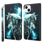 Custodia portafoglio in pelle per iPhone 14 Plus