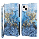Custodia portafoglio in pelle per iPhone 14 Plus